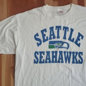 Vtg Seattle Seahawks Football tee shirt XL